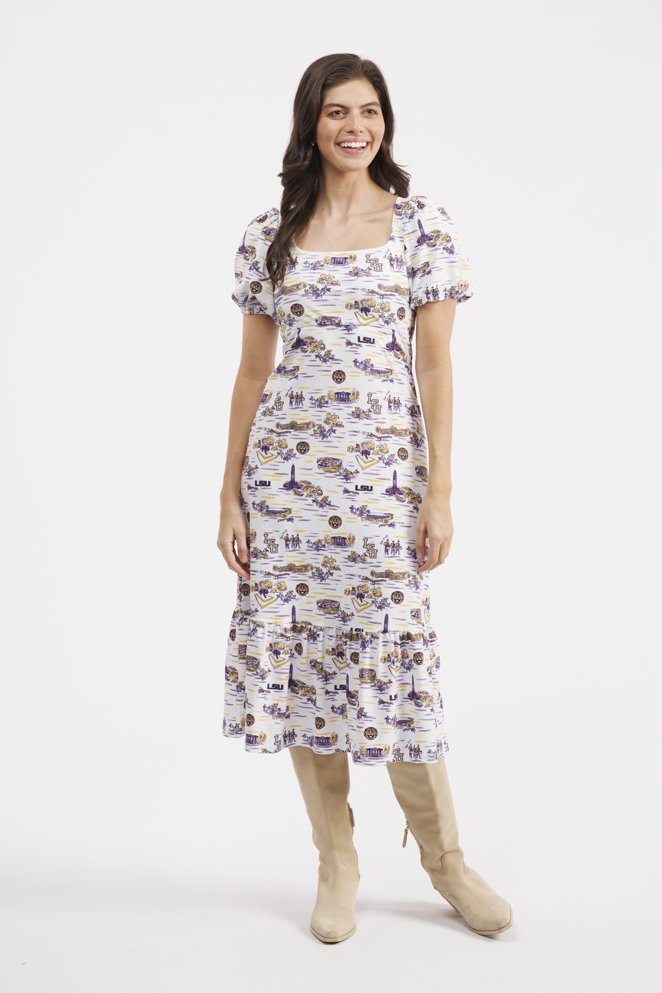 Lucy Dress - LSU Toile | Women's Size S Lucy Dress - LSU Toile | Women's Size S