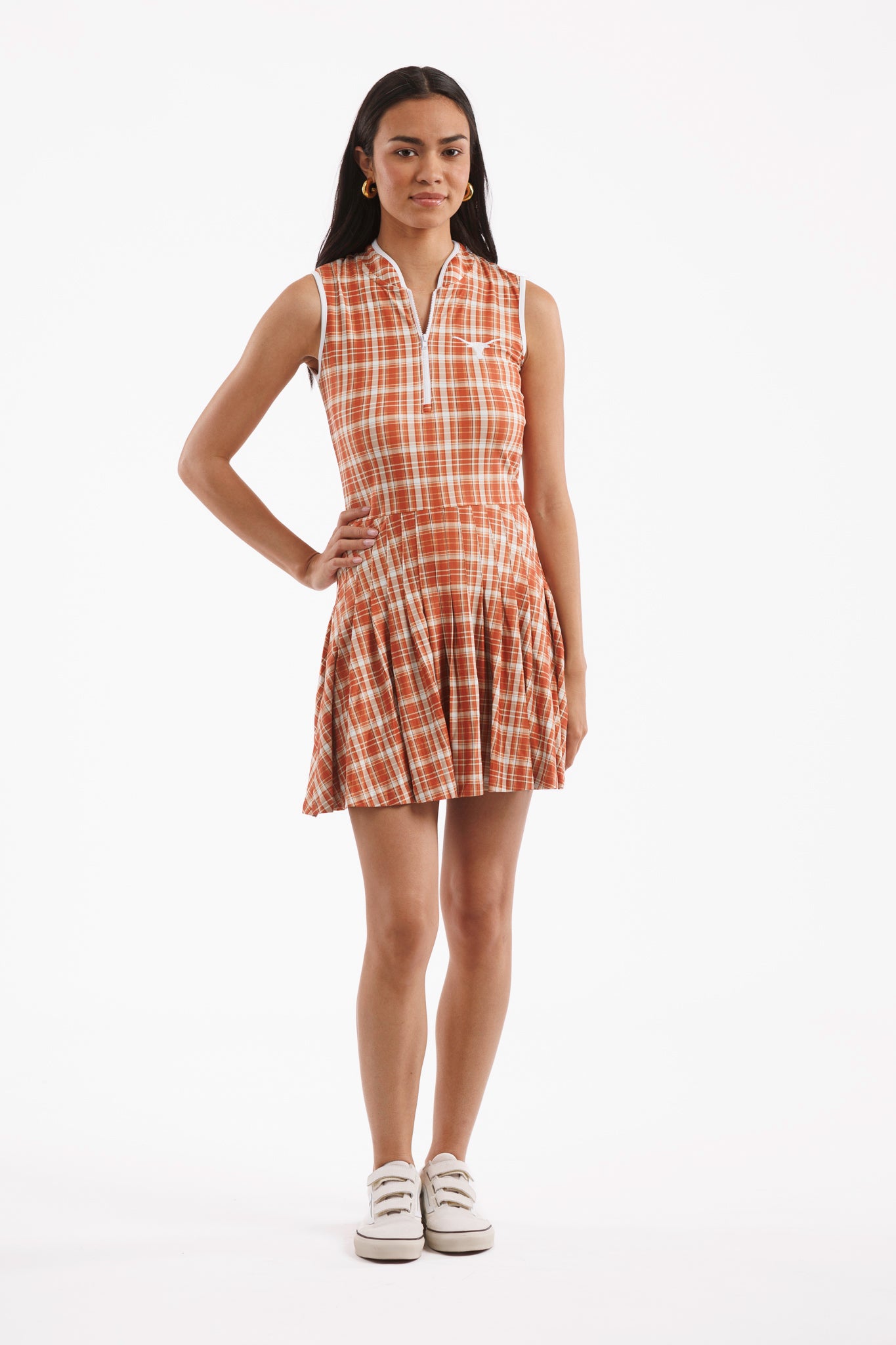 women's plaid dress Official Tailgate Collection - Mackenzie Dress | Texas Plaid | Gameday College Football | State University | Women's size XS