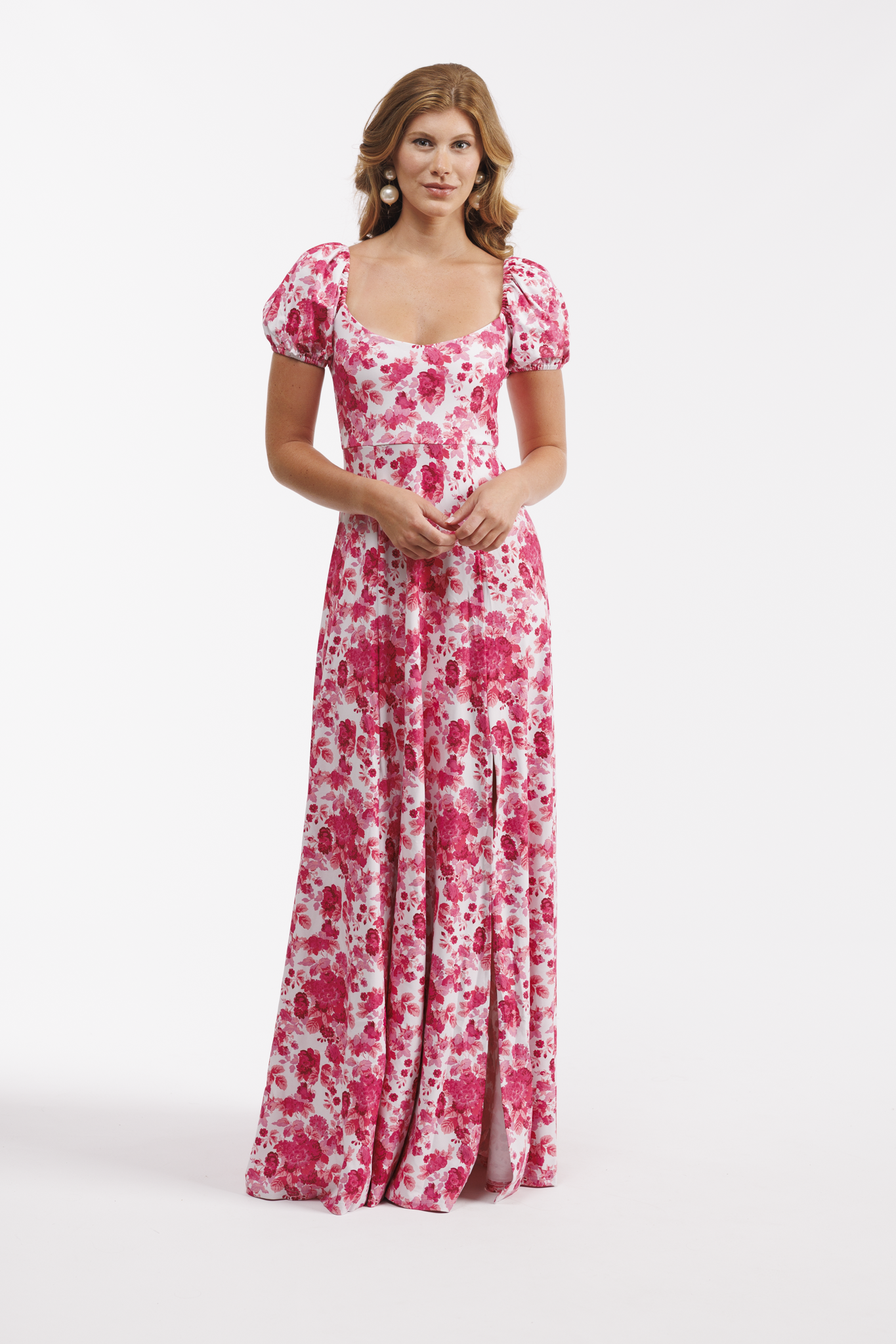 Smith & Quinn | The Elizabeth | Raspberry Chateau | Women's size S | Bridesmaid Long Dress