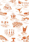 The Tory Dress - Texas Gameday Toile