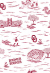 The Grayson 1/4 Zip Pullover - Oklahoma Toile