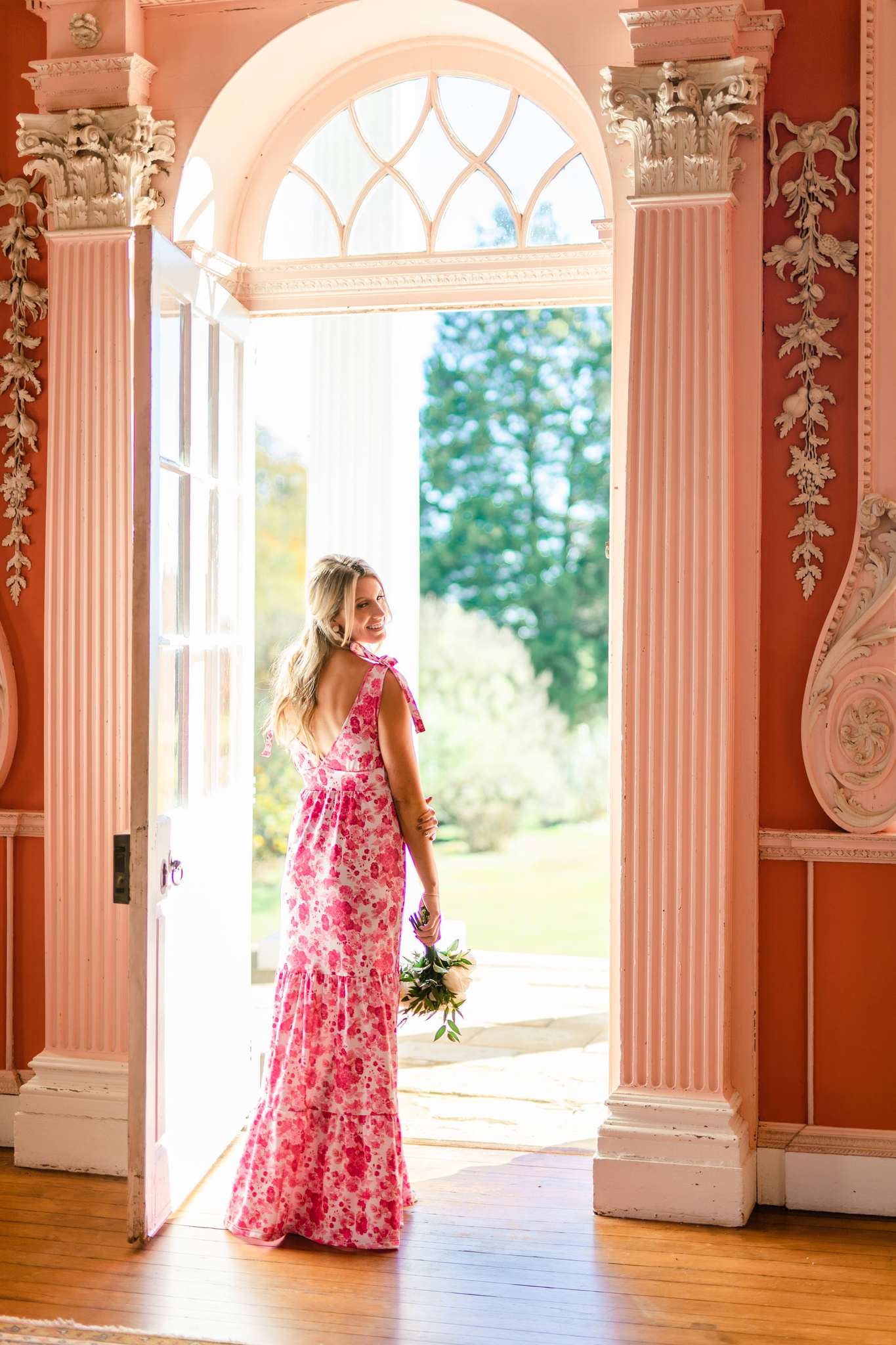 Smith & Quinn | The Clementine | Raspberry Chateau | Women's size S | Bridesmaid Long Dress | Floral Print Smith & Quinn | The Clementine | Raspberry Chateau | Women's size S | Bridesmaid Long Dress | Floral Print