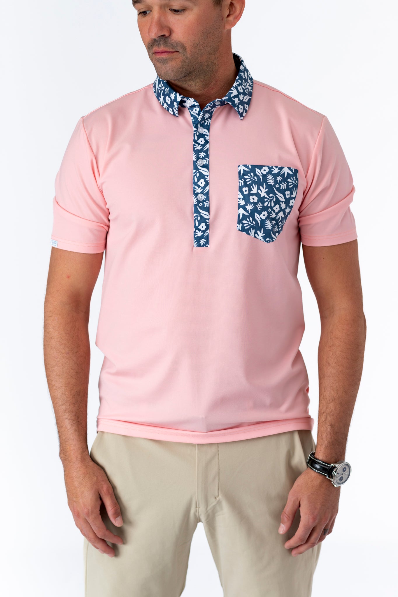 The Eastwood Polo - Pink W/ Confetti Vacay