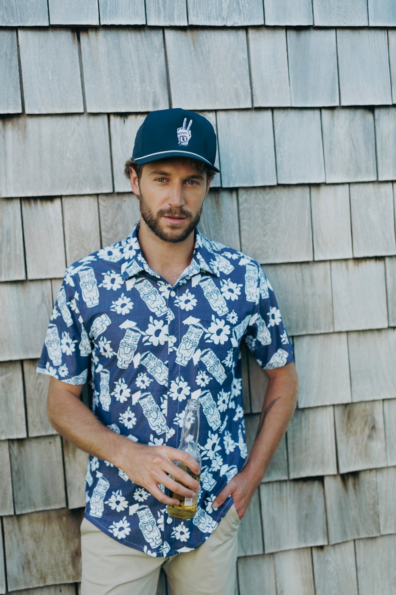 The Boatyard Button Down - Tiki Torched