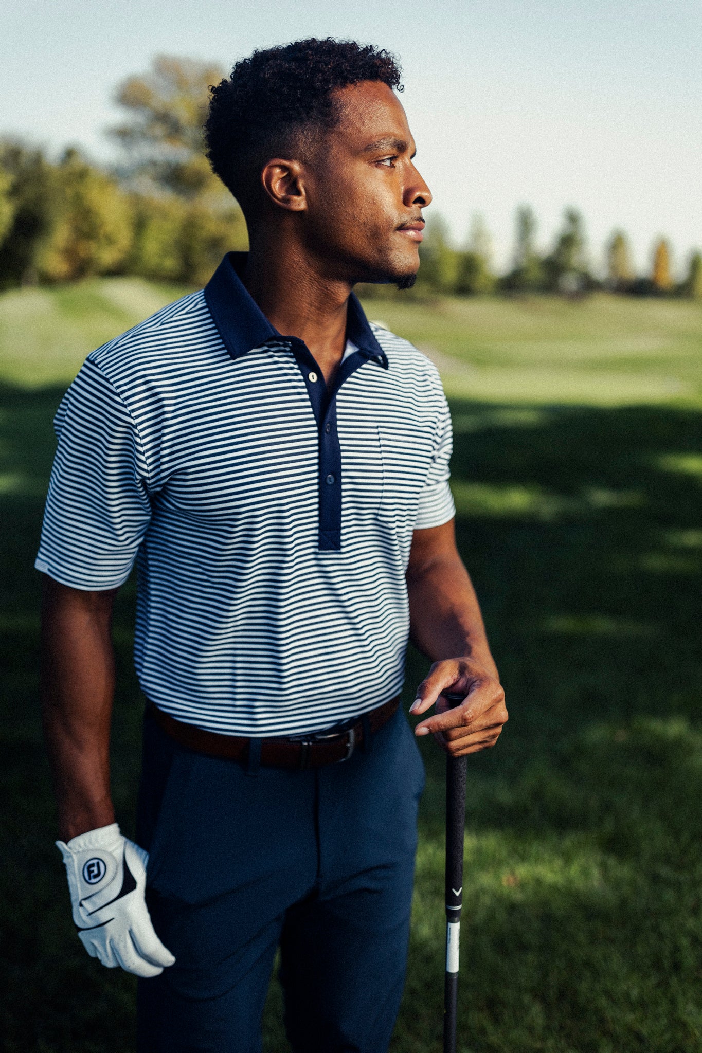 The Eastwood Polo - Classic Stripe Navy