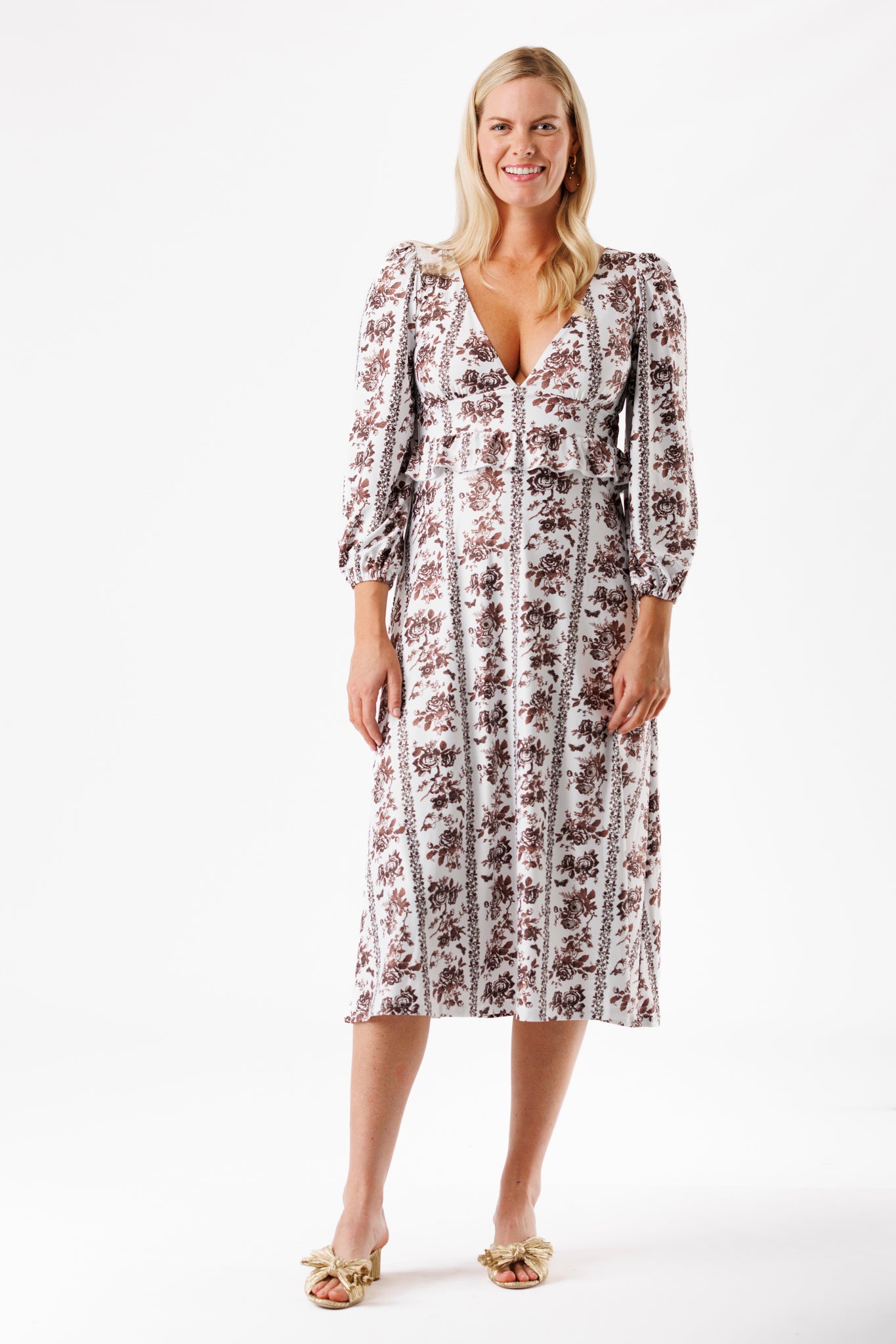 The Dorthea Dress - Chocolate Garden