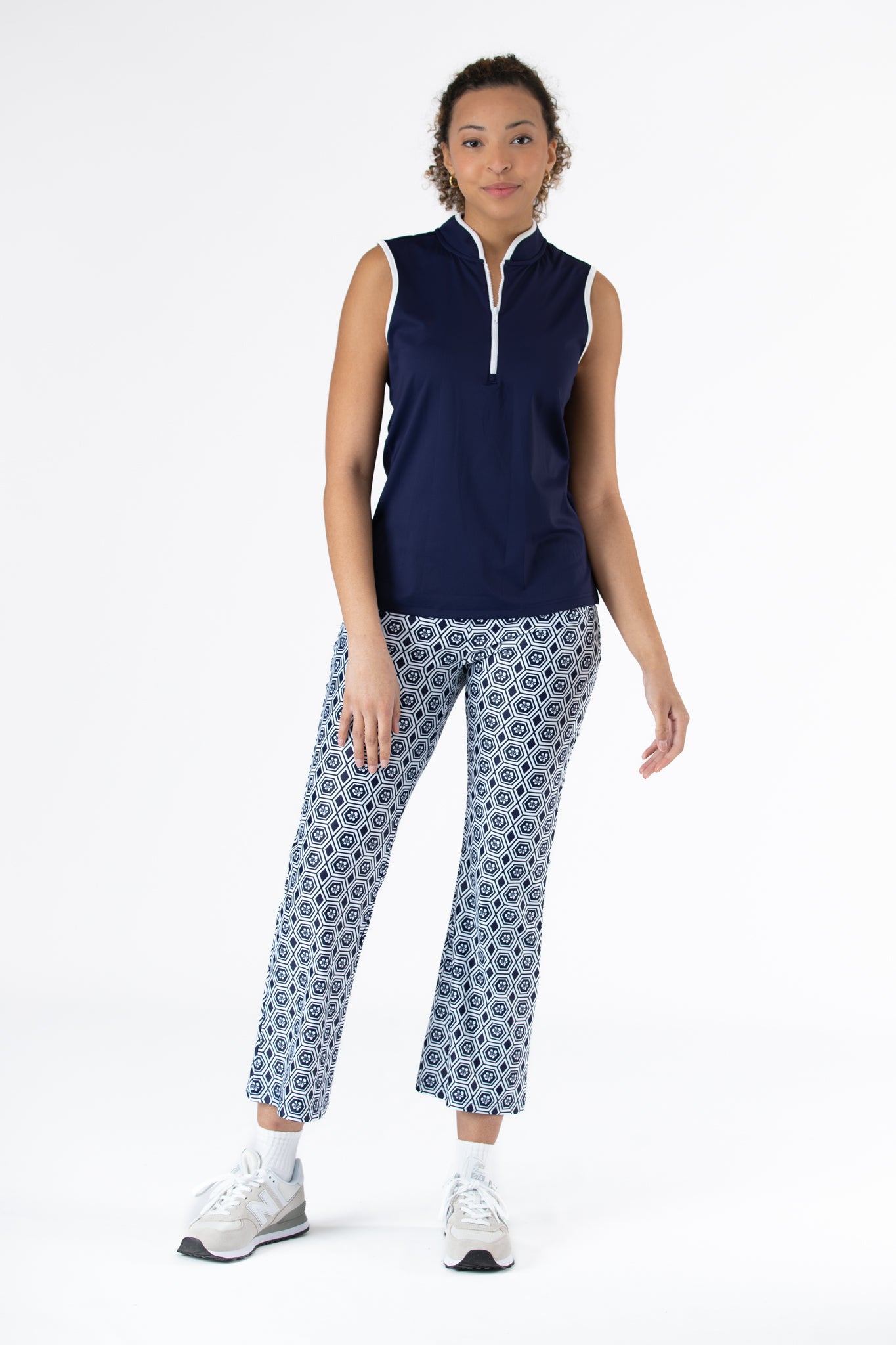 The Payton Pant - Navy Honeycomb