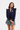 The Grayson 1/4 Zip Pullover - Navy with Notre Dame Gold