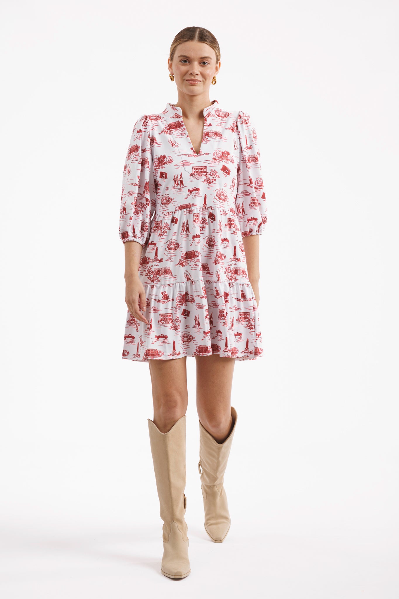 Tailgate Collection Tory Dress - Alabama Gameday Toile