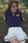 The Grayson Top - Michigan Blue