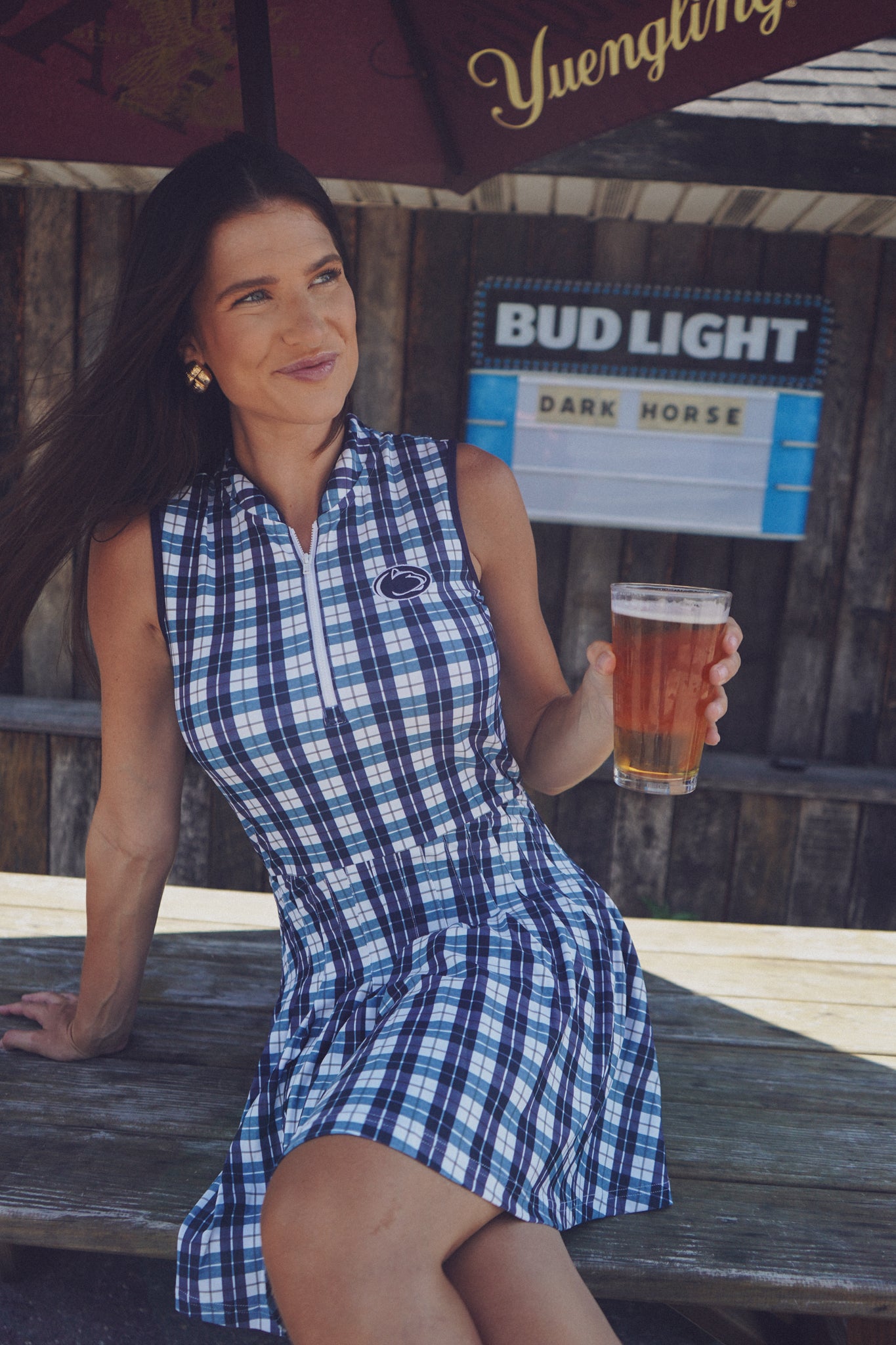 1 state dress Official Tailgate Collection - Mackenzie Dress | Nittany Lions Plaid | Gameday College Football | State University | Women's size M
