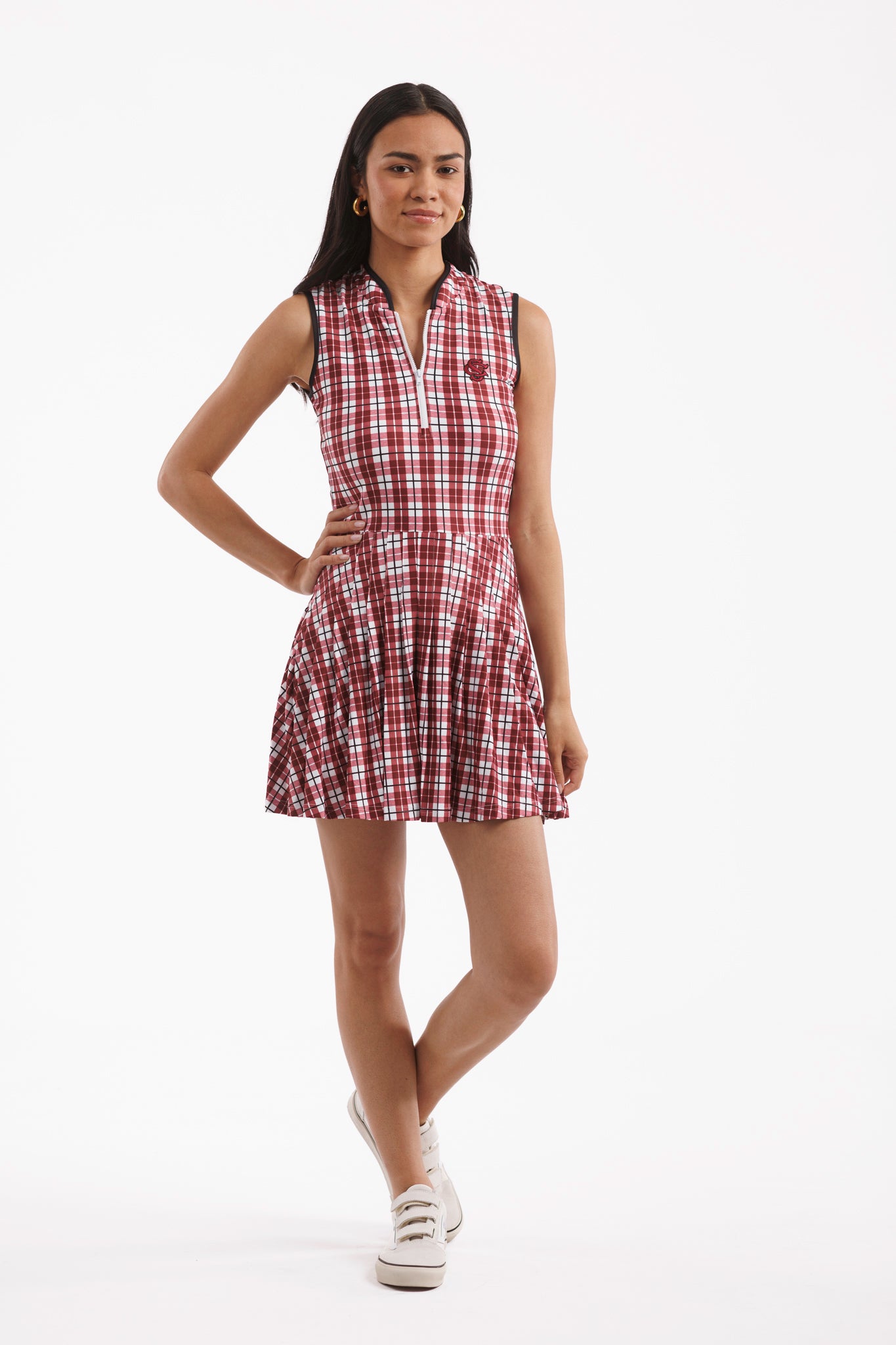 Tailgate Collection Mackenzie Dress - Gamecock Plaid