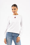 The Peggy Sweatshirt - White with South Carolina Garnet