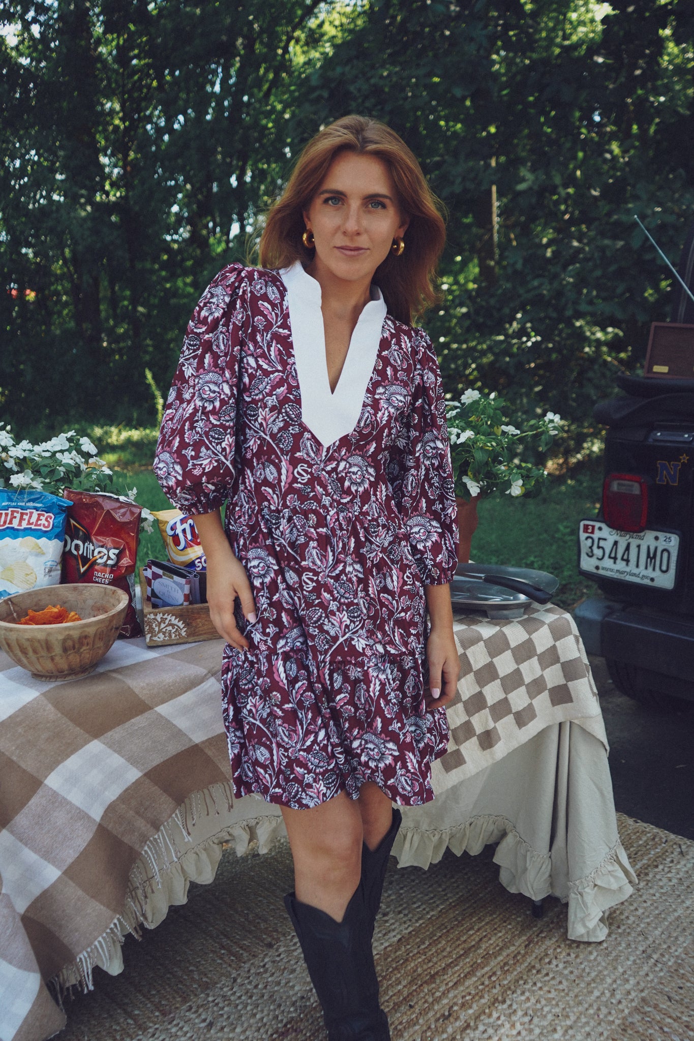 S&Q Tailgate | The Tory Dress in South Carolina Bloom | Women's Size FINAL SALEM | Game Day Outfit