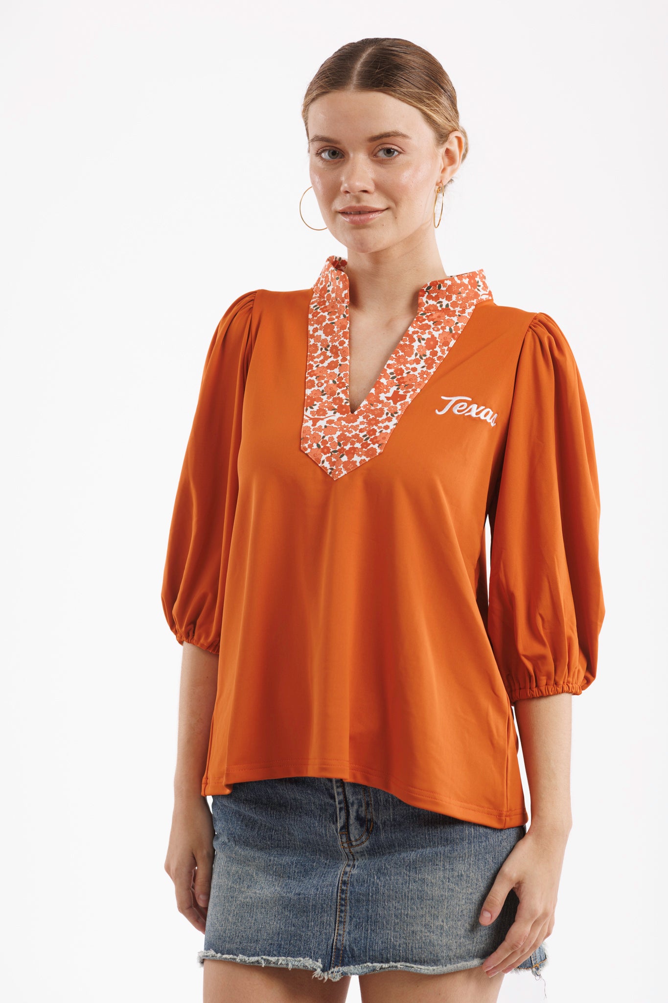 Tailgate Collection Eliza Top - Texas Orange