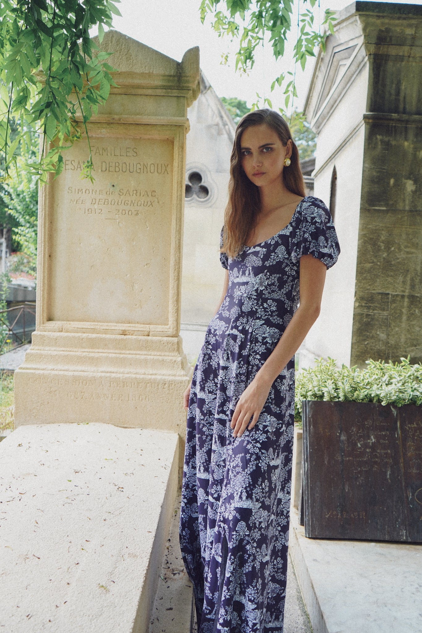 blue country dress Smith & Quinn | The Elizabeth Dress - French Country Navy | Women's Size M | Floral Print