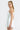 Claudette Dress - White/Green Olive