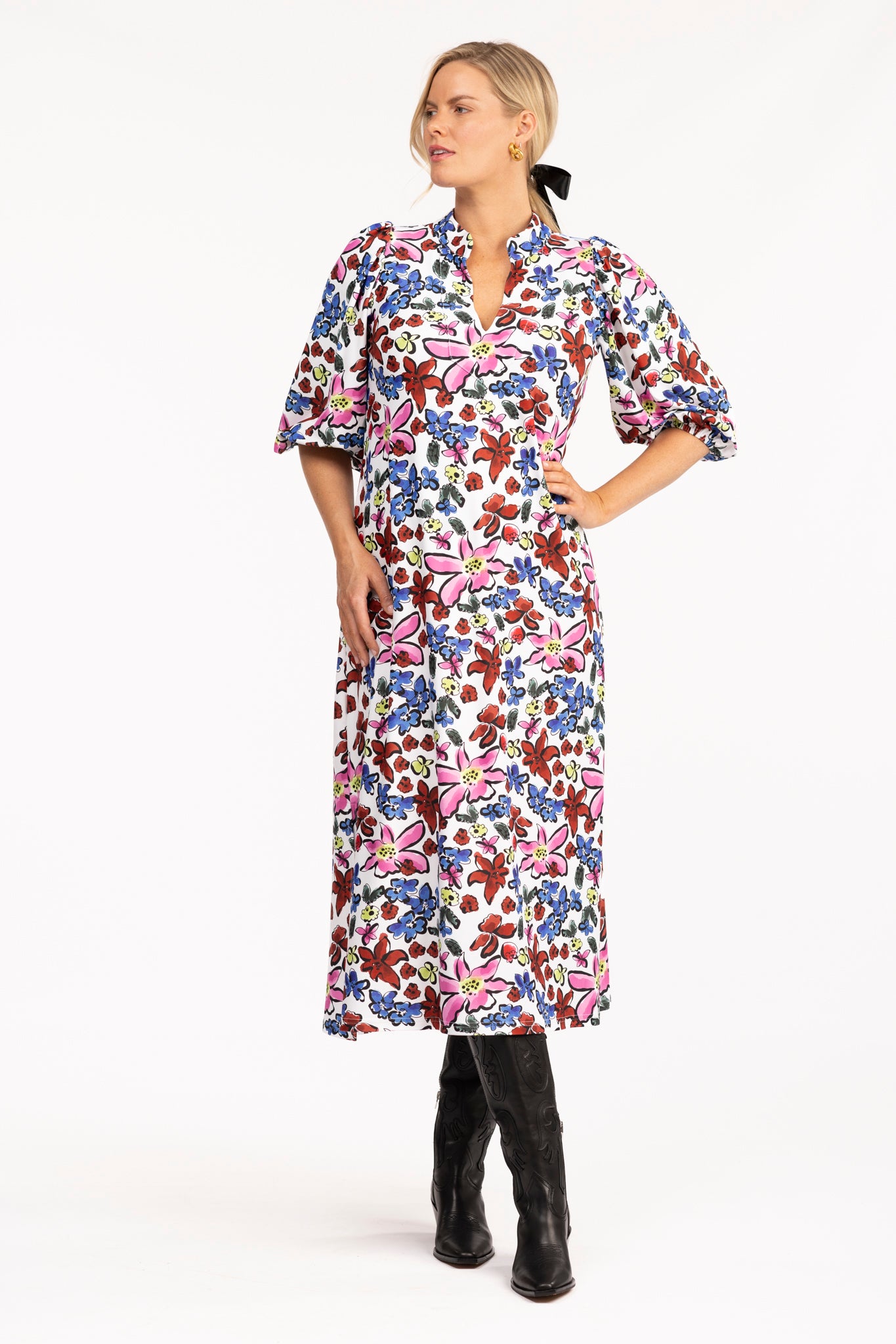 The Brooks Dress - Abstract Garden