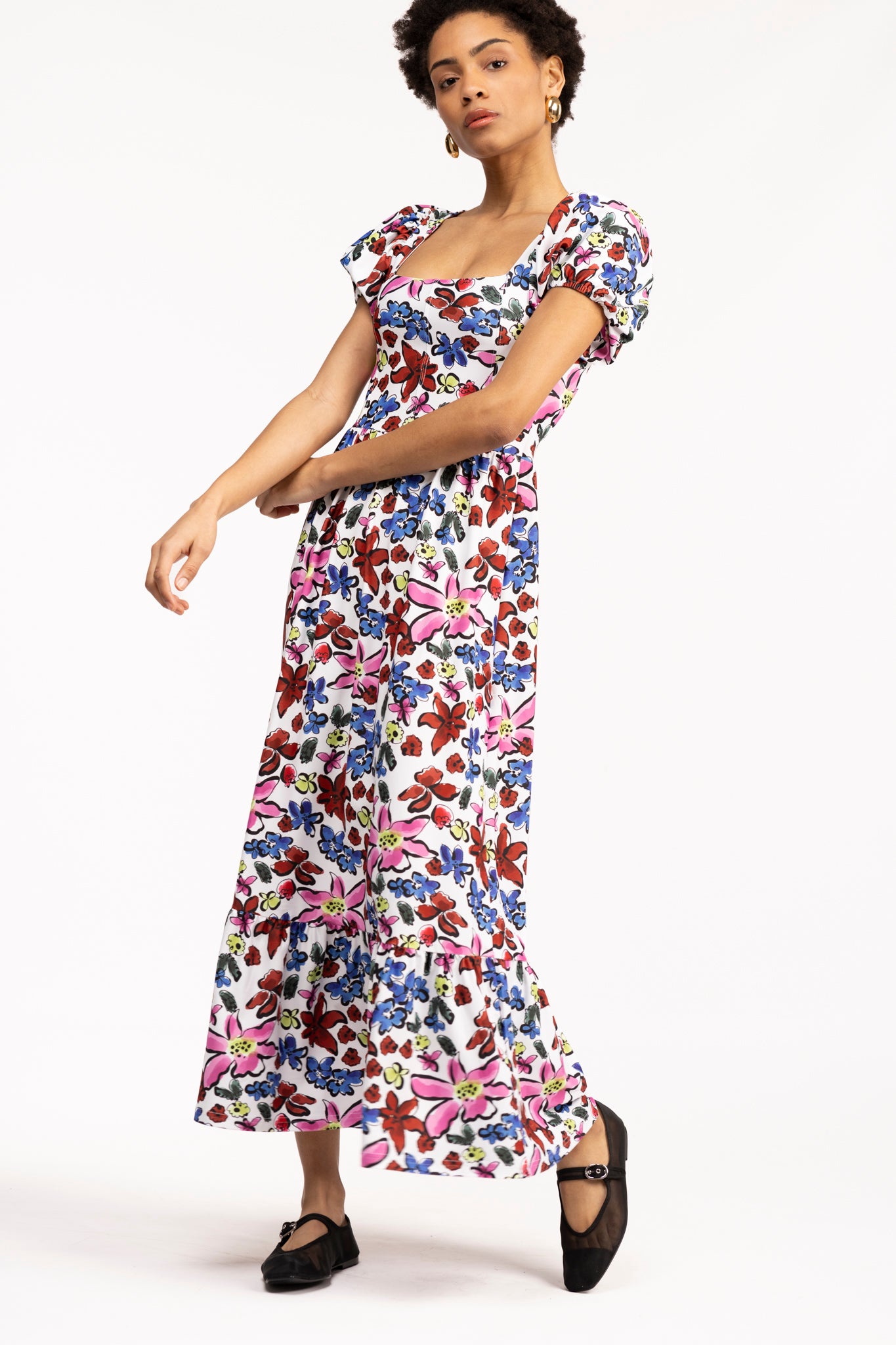 The Cornelia Dress - Abstract Garden