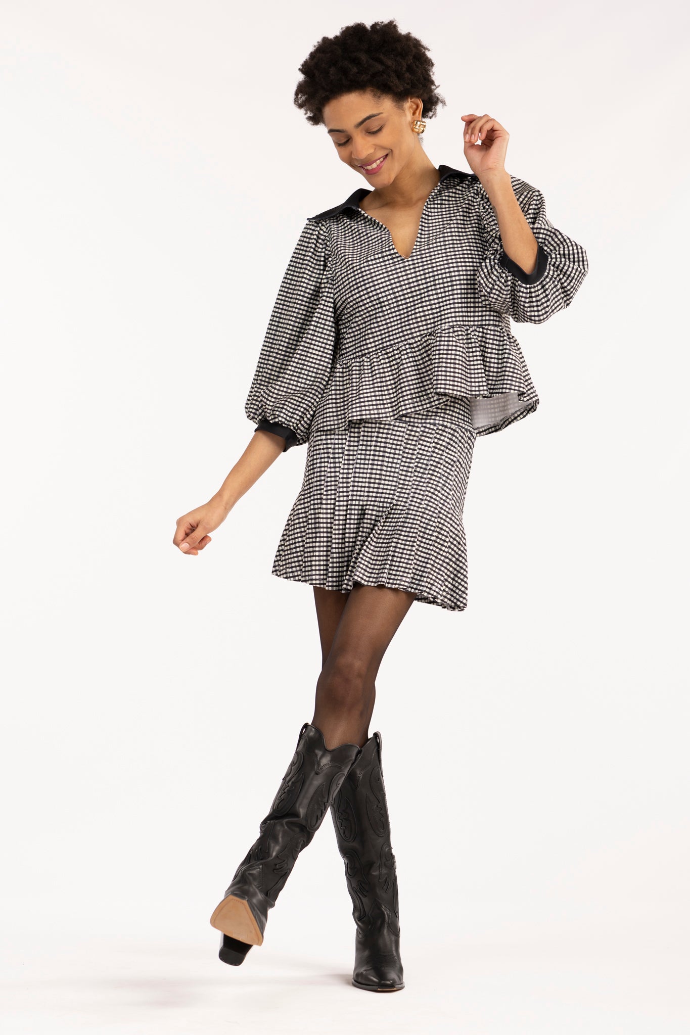 The Wren Top - French Gingham