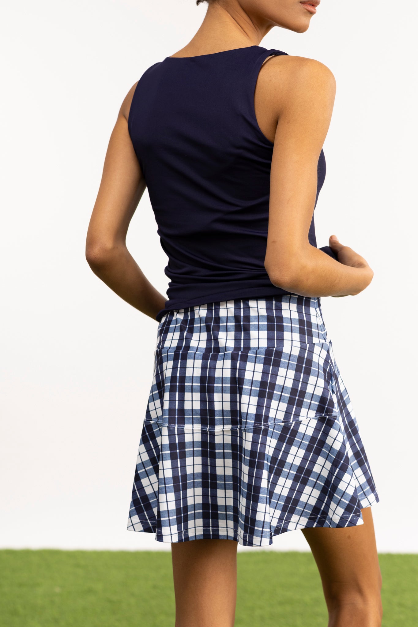 The Reese Skort - Mariners Plaid