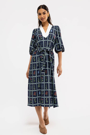 Smith & Quinn Brooks Dress in Gardeners Window Navy