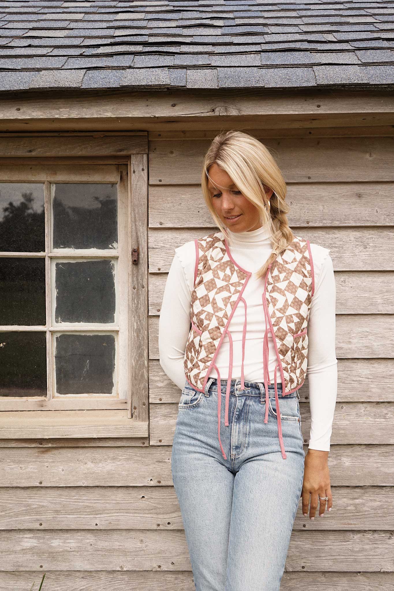 The Vienna Vest - Espresso Patchwork