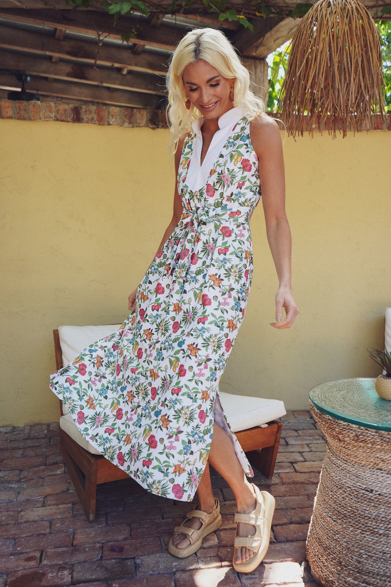 The Paige Dress - Sorrento Succulent