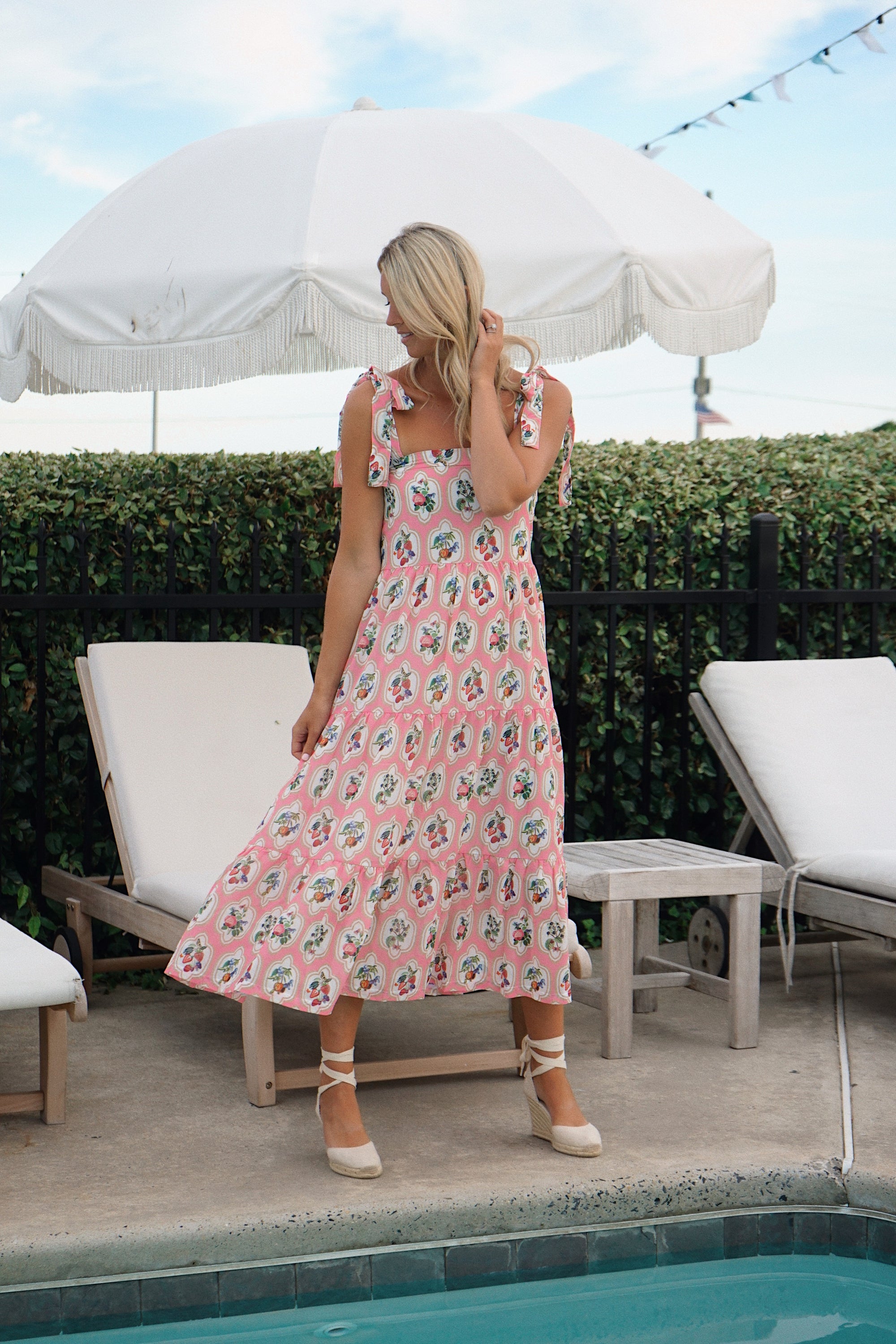 The Sage Dress - Fruit Patch Pink