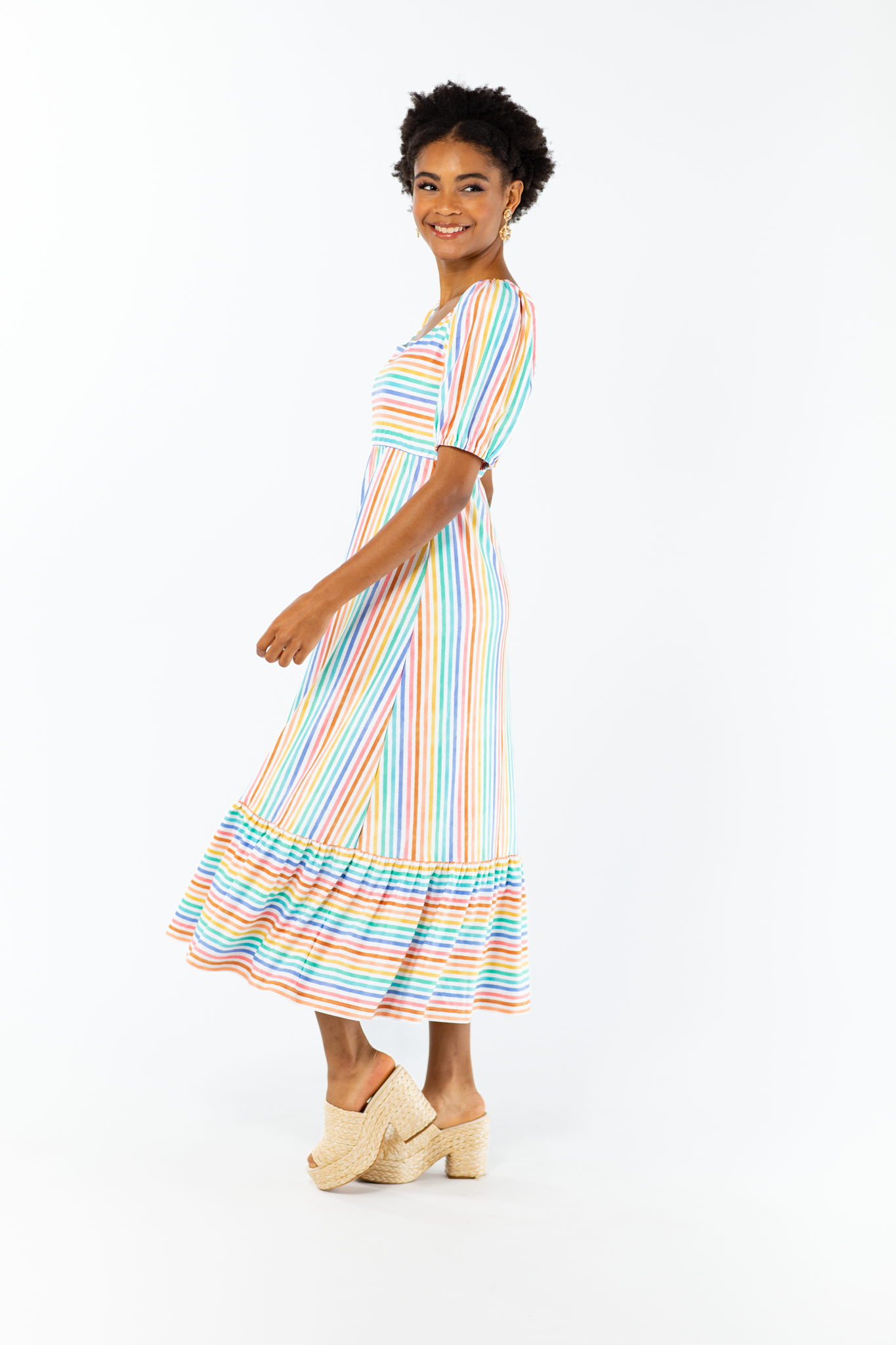 大得価安い ルーシー Lucy Paris Womens Rainbow Knit A-Line Skirt